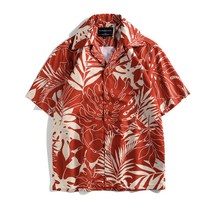 남자 하와이안 셔츠 여름 반팔 오버핏 셔츠 hawaiian shirt for beach KB0058