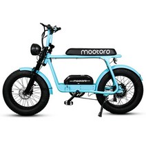 전기자전거 전기자전거렌탈 Mootoy-C1 500W 전기 자전거 패스트 비치 크루저 이바이크 48V 13Ah 배터리, 05 하늘색, 01 500w Motor