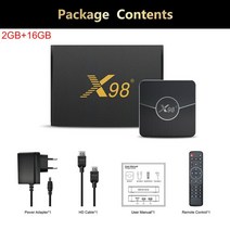 ott박스 디자인 x 98 플러스 Amlogic s905 w2 안드로이드 11 OS 듀얼 와이파이 BT 스마트 OTT TV 박스 유튜브 넷플릭스 ip tv 지원, 01 2GB 16GB_04 Au 플러그