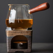 티팟워머 캔들 가열식 차끓이기 보온 티포트 도자기 워머 세트, 주전자워머C