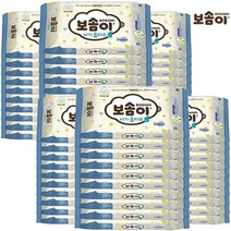 땡큐온 보솜이 아기물티슈 베이비케어 휴대용 10매 x60개, 단품