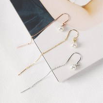 하객룩 클래식룩 진주 드롭귀걸이 30대 여성 신혼여행 여름코디 휴가