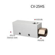 진공발생기 이젝터 진공 이젝터 발생기 공기 배출 공압 ACV CV-10 15 20 밸브 네거티브 제어, cv-25hs