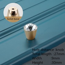 보트수리 유럽 럭셔리 크리스탈 솔리드 아연 합금 캐비닛 핸들 주방 찬장 문 가구 하드웨어, 01 1-knob