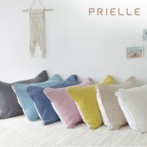 쁘리엘르 스칸 아사 피그먼트 누비 베개덮개 40X60 2장