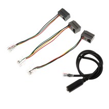 3.5mm 잭 - RJ9/RJ10 헤드셋 - 스마트 폰용 사무실 전화 어댑터 케이블, 설명, 그림, 금속 플라스틱