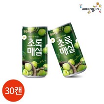 웅진 초록매실 180ml x 30캔, 30개