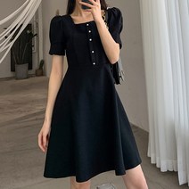 케이에비뉴 스퀘어넥 펄원피스
