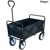 Fliegen 아웃도어 캠핑 폴딩 웨건 캠핑카트 + 보관용 수납가방 세트, KW-001-KR