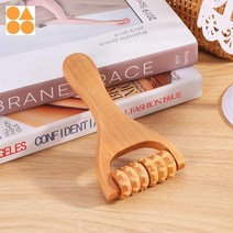 나무 도구 근육 마사지 롤러 머리 마사지기 목, 15x8cm 치아새총 54g