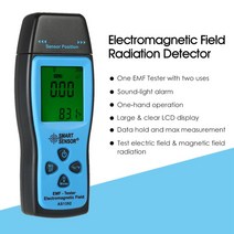 EMF측정기 스마트 센서 휴대용 미니 디지털 LCD EMF 테스터 전자기장 방사선 검출기 선량계 카운터, 한개옵션0