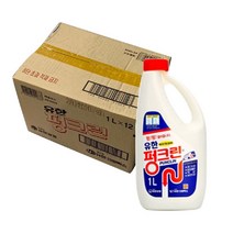 ileum쇼핑^^m(박스판매)유한락스 펑크린 1L(12개입) 싱크대배수관세정제 액체형 욕실 세면대 용세정제 청소세제 배관medi^^, ab^선택없는