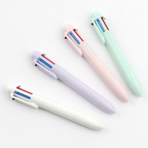 6색 멀티컬러 볼펜 0.5mm 유성, 핑크