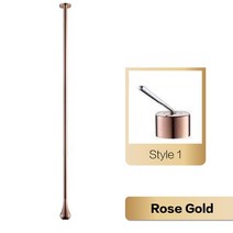 필터샤워헤드 샤워기세트 홀더 샤워헤드 해바라기샤워 럭셔리 고급 황동 블랙 욕실 수도꼭지 천장 디자인 싱글 핸들 차갑고 뜨거운 더블 홀 세면대 및 욕조, 10.Rose Gold 1