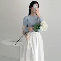 순이들 여성 봄 가을 부드러운 라운드넥 니트