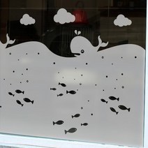 바보사랑 고급컷팅 안개시트 고래의꿈.뭉키, 90×45