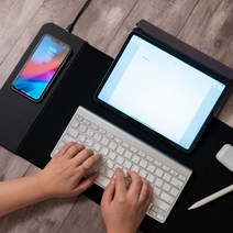 퍼퓨미아 퀵패드 무선 고속충전 마우스패드 장패드, 2개, 단일