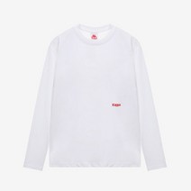 카파 오버사이즈 심볼 라인 긴팔 티셔츠 화이트 P222XURL401WH1