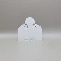 루이 악세사리택 목걸이택 100매, 화이트(먹박)