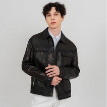 클로드클로젯 양가죽 베지터블 데님 트러커 자켓