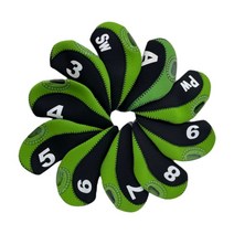 제씨케어 아이언커버 10P SET, GREEN