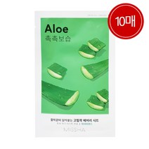미샤 에어리 밀착 시트마스크 19g(알로에)10매, 상세페이지 참조, 상세페이지 참조