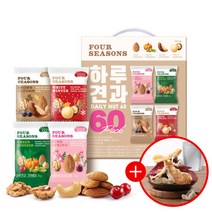 [하루견과] 썬넛트 하루견과 포시즌 20gx60입세트 4계절의신선함을담은+부각믹스1팩증정, 1.포시즌60입세트+부각믹스1팩증정