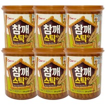청우식품 참깨스틱 진, 6개, 220g