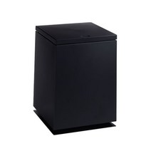 벨로비 모던 사각 원터치 휴지통 11L, 블랙, 1개