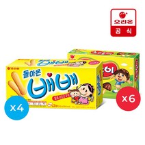 오리온 돌아온 배배(80g)x4개 + 초코송이 1P(50g)x6개, 1set