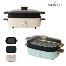 모리츠 3 IN 1 멀티쿠커 전기그릴 MWG-1100HJIV (아이보리) / MWG-2300HJM (민트), 민트