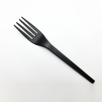 이솔산업 생분해성 옥수수 친환경 PLA 일회용 포크 (흑색) 1세트, 100개입
