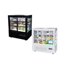 다이아 UKGS-1200FD 앞문형 제과 쇼케이스 꽃 냉장고, UKGS-1200FD블랙, 전구색-옐로우