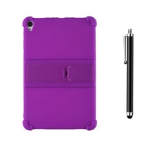 TECLAST APEX Z4 PRO 전용 범퍼 실리콘 거치대 케이스 + 터치펜, PURPLE