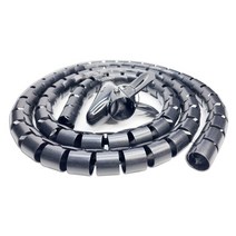 전선정리 매직케이블 컴퓨터 책상 반려동물 전선보호 10~40mm 2미터, 블랙(15mm), 1개