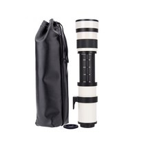 캠코더렌즈 카메라렌즈 JINTU 화이트 420-800mm 망원 렌즈 + 2x 텔레컨버터 니콘 D40, [01] Nikon, 01 Nikon