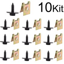 BMW 자동차 U 너트 육각 나사 패스너 바디 언더트레이 클립 고정 액세서리 F20 F21 2012 - 114d 123d E81, 02 10 Kit