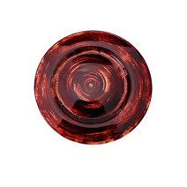 엔틱 디저트 플레이트 레드 유리접시 35cm 브런치접식기 용기 싸고예쁜그릇 주방기프트 선물