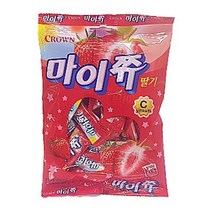 크라운 마이쮸 딸기 츄잉캔디, 92g, 9개