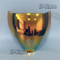 아이콘 에어플라이트 바이저 실드 미러 페이스 ICON 헬멧용 교체, 10 Bnze gold