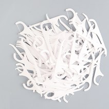 일회용 치실 치아 치간 이물질 제거 100개, 기본