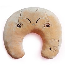 Character 헬로캣 배꼽허그 쿠션, 나루/베이지