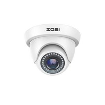 ZOSI 2.0MP HD 1080P 1920TVL 하이브리드 4-in-1 TVI CVI AHD 960H CVBS CCTV 돔 카메라 실내 실외 24.4m(80피트) 주간 야간 시, Wired-1Cam