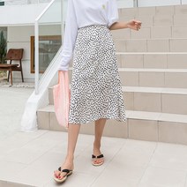 [나인] 도티드 일러스트 플레어 스커트(SK-3500)
