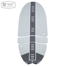 스킴보드 ananas 서핑 wakesurf skimboard foilboard 카이트 서핑 보드 데크 카펫 패드 세트 eva 논슬립 트랙션 프론트 테일 그립 패드, 회색과 회색