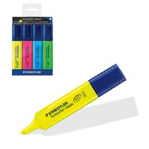스테들러 형광펜/클래식형광펜364/노랑청색녹색주황분홍, S505321(노랑), 1개