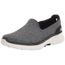 Skechers 여성용 고 워크 6-나이트 글로우 스니커즈 블랙/화이트. 5 Wide