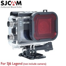 카메라 액세서리 LANBEIKA For SJCAM SJ6 다이빙 방수 케이스 4 색 필터 렌즈 SJ 6 범례 4K Wifi 카메라 용 수중 액세서리