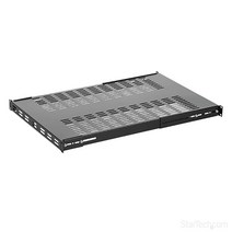 StarTech. com 1U 조절 가능한 통기성 서버 랙 마운트 선반 113.4kg(250파운드) - 48.3cm(19인치) AV/네트워크 장비 랙용 49.5~96.5cm(19.