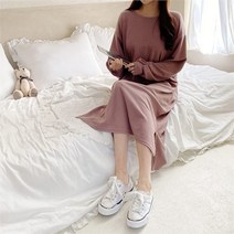 [강물처럼] 빅사이즈 101 살랑보트넥니트원피스 DGRC503 (6470704)